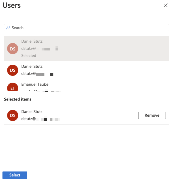 Select Users and Groups