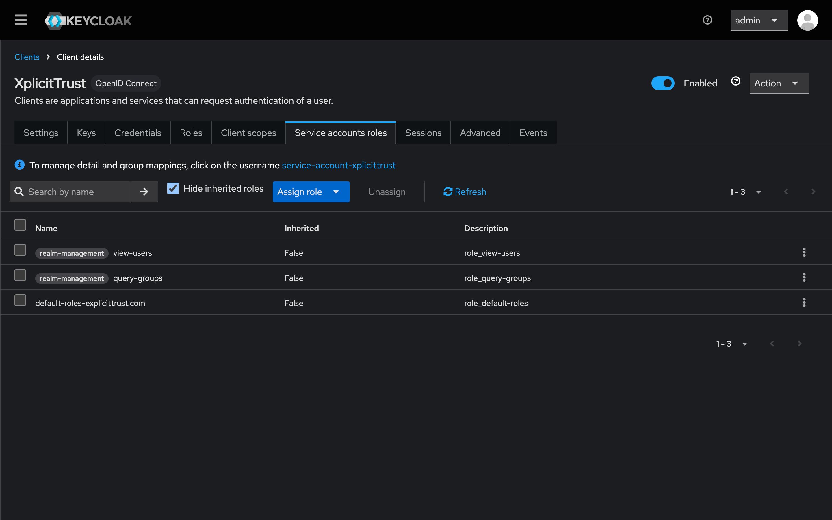 Service Account Roles