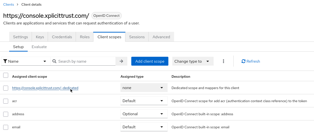 Client Config