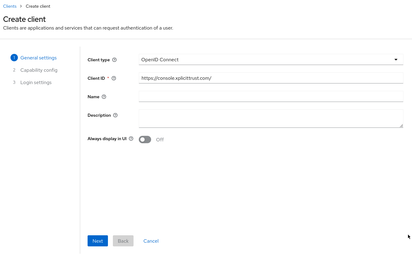 Client Config