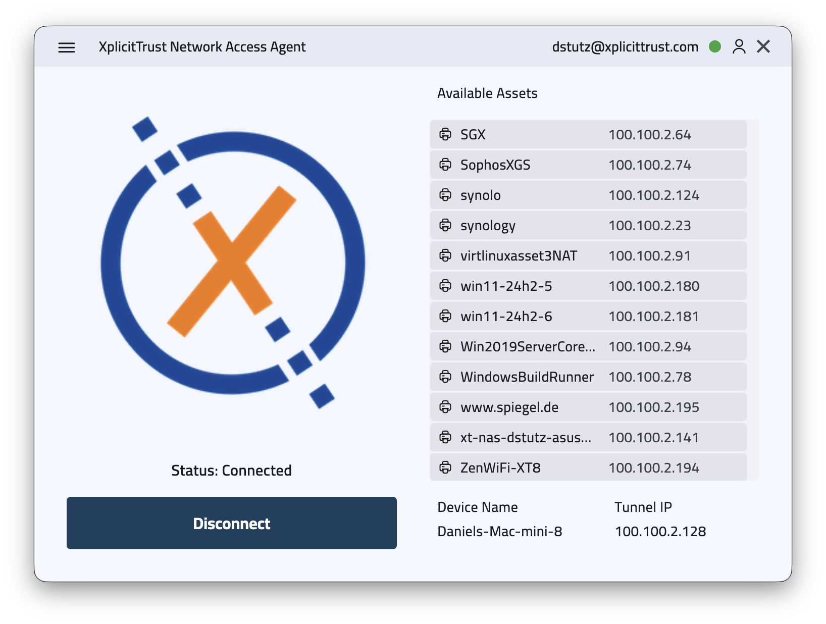 XplicitTrust Agent UI